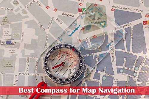 Orienteering Compass - Hiking Backpacking Compass | Advanced Scout Compass Camping and Navigation | Boy Scout Compass Kids - Children Compasses for Map Reading - Baseplate Compass Survival by TurnOnSport - Image 7