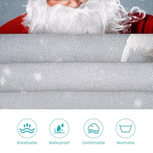 Lot de 2 tabliers Père Noël dans la neige multicolores taille unique - 3