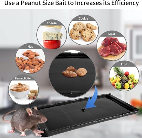 Image of LULUCATCH Sticky Mouse Trap, 1200 Pack Large Glue Traps, Pre-Baited Heavy Duty Non-Toxic Bulk Glue Boards Mouse Traps Indoor for Mice, Snakes, Rat, Insects, Cockroaches & Spiders, Pet Safe Easy to Use