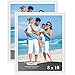 Icona Bay 8x10 Picture Frames (2 Pack, White) Picture Frame Set, Wall Mount or Table Top, Set of 2 Inspirations Collection