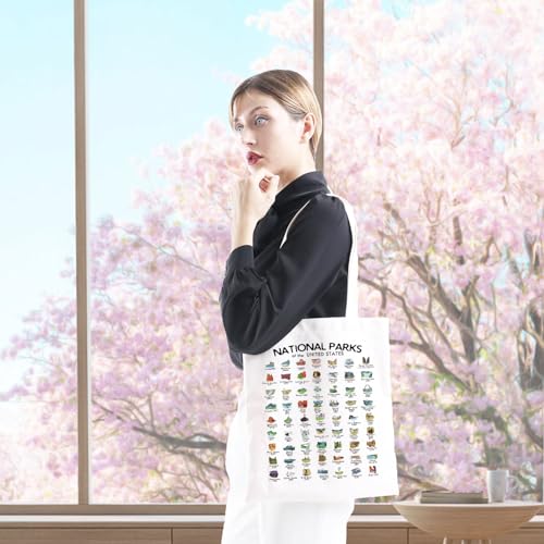 National Parks Outdoor Camping Hiking Gift Road Trip Adventure Gift US National Parks Tote Bag4