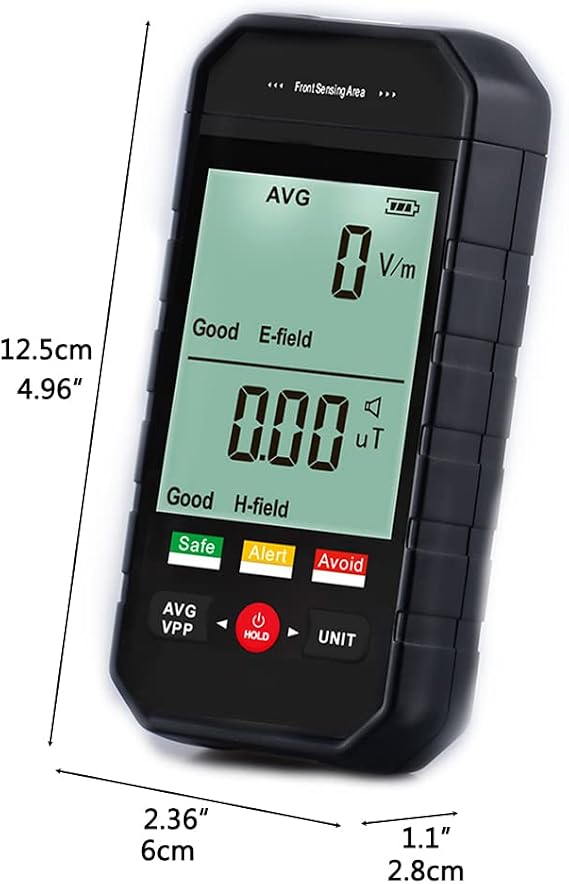 ET925 Geiger Counter - Handheld Radiation Tester with Large Screen and 3 Colored Lights