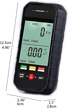 ET925 Geiger Counter - Handheld Radiation Tester with Large Screen and 3 Colored Lights