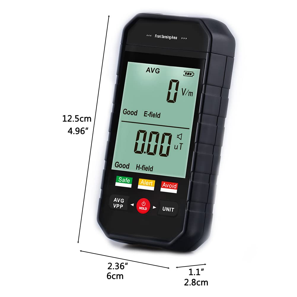 ET925 Geiger Counter Dosimeter Radiation Detector for Measuring Radioactivity Handheld Geiger Counter Nuclear Radiation Detector Electromagnetic Radiation Tester with 3 Colour (1)