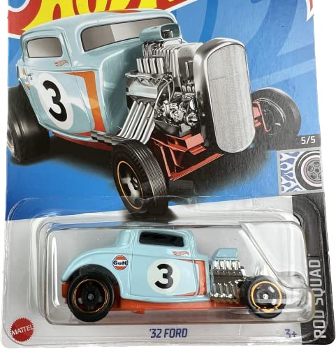 Hot Wheels 2022 - '32 Ford - Gulf Blue - Rod Squad 5/5 miniatura 2
