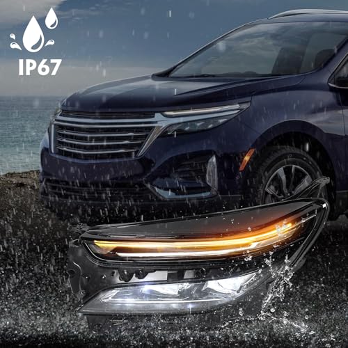 VLINCAR Full LED Projector Headlight Assembly Compatible with Chevy Equinox 2022 2023 2024 Factory Replacement Head Light Lamp Left Driver Side by VLINCAR - Image 6