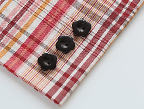 Ganssia 1/2 Inch (12.5Mm) Flower Shape Buttons For Sewing Shirts Black Resin Buttons For Diy Crafts Projects Scrapbooking Pack Of 150 Pcs #TOP1