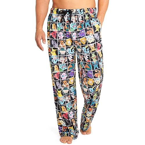 Pokemon Pantalones Pijama para Hombres - Pantalón Largo para Hombres S-3XL - Regalos...