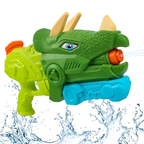 Pistola de Agua Dinosaurio Niños, Pistola de Agua de Largo Alcance, Pistolas Pulverizadoras de Agua para Piscina, Pistola de Agua de Juguete para Niños Adultos, Para Playa Verano Deportes Acuáticos