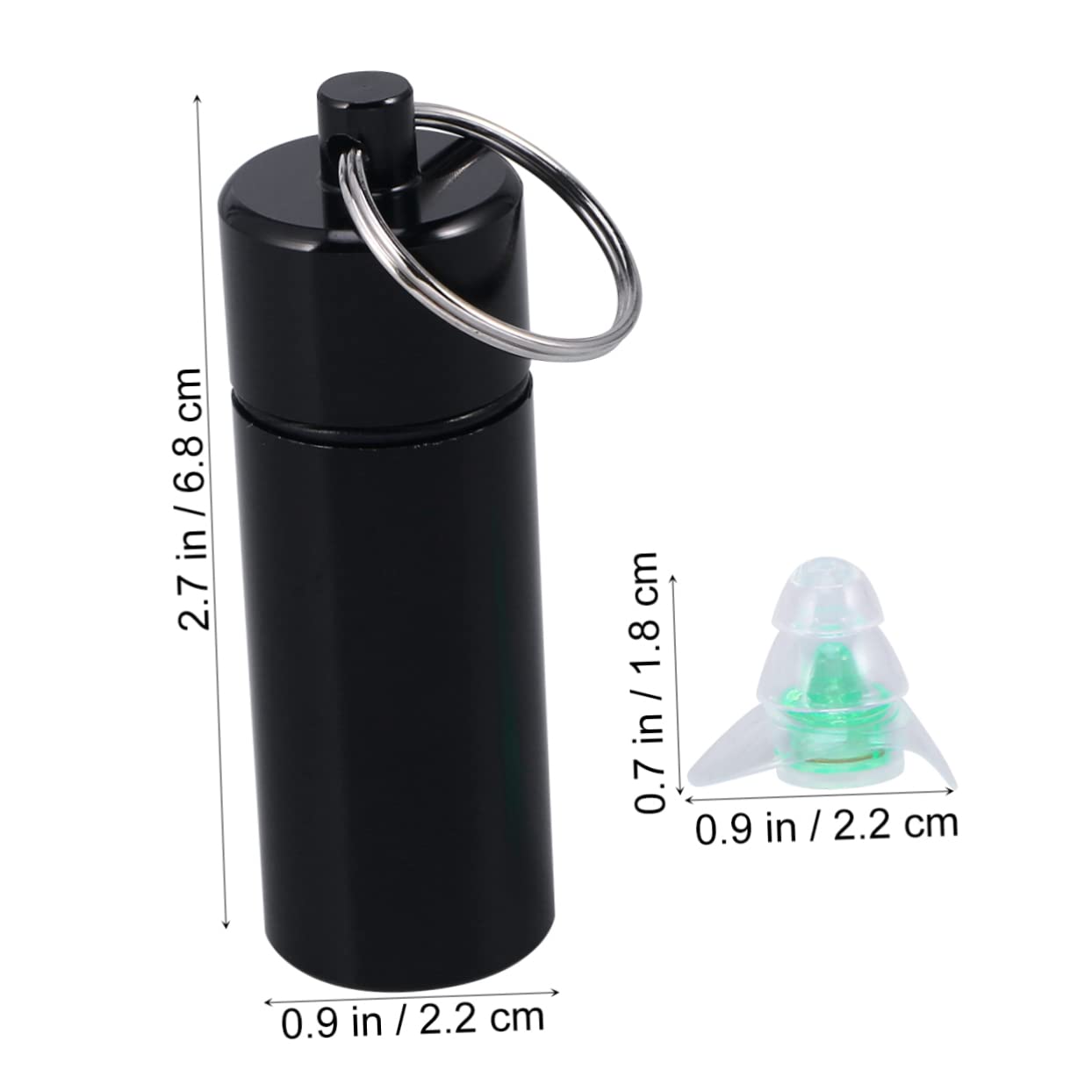 COLLBATH 2pezzi Tappi Auricolari Antirumore e Studiare Riduzione Del Comfort Elevato Con Bottle e