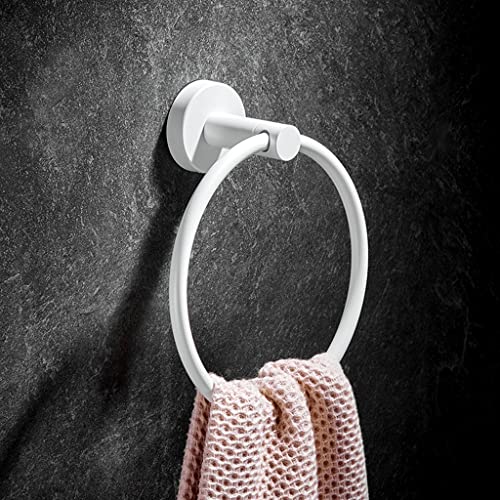 XDLEDMKIZ Towel Rack Bathroom Accessories Kit, 304 Stainless Steel Toilet Brush, Tissue Holder, Towel Ring, Toothbrush Cup, Soap Dish, Towel Hook soap dish (Towel Ring)