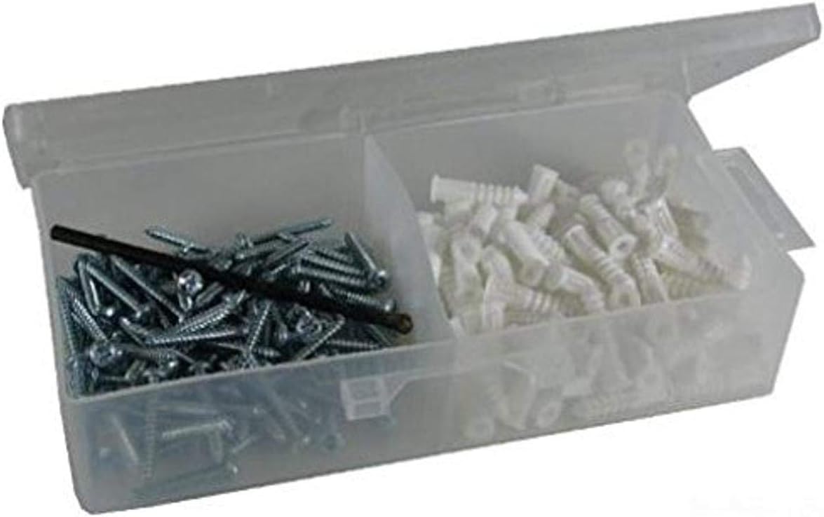 L.H. Dottie 3AK Anchor Kit, 12 by 1-1/2-Inch Length Screw, 123 Anchor, White