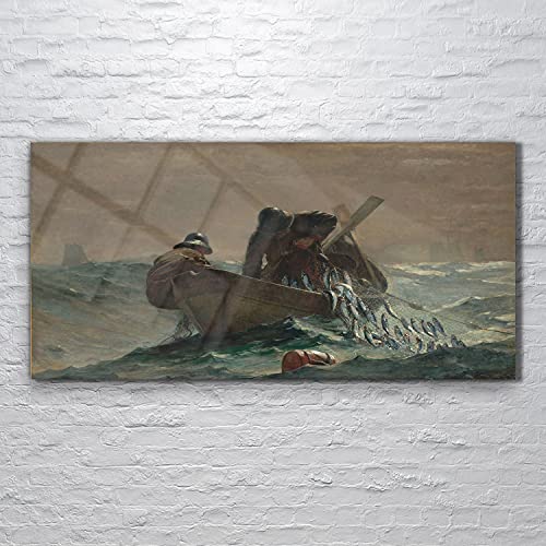 Tableau acrylique 120x60cm Winslow Homer Grid pour salon