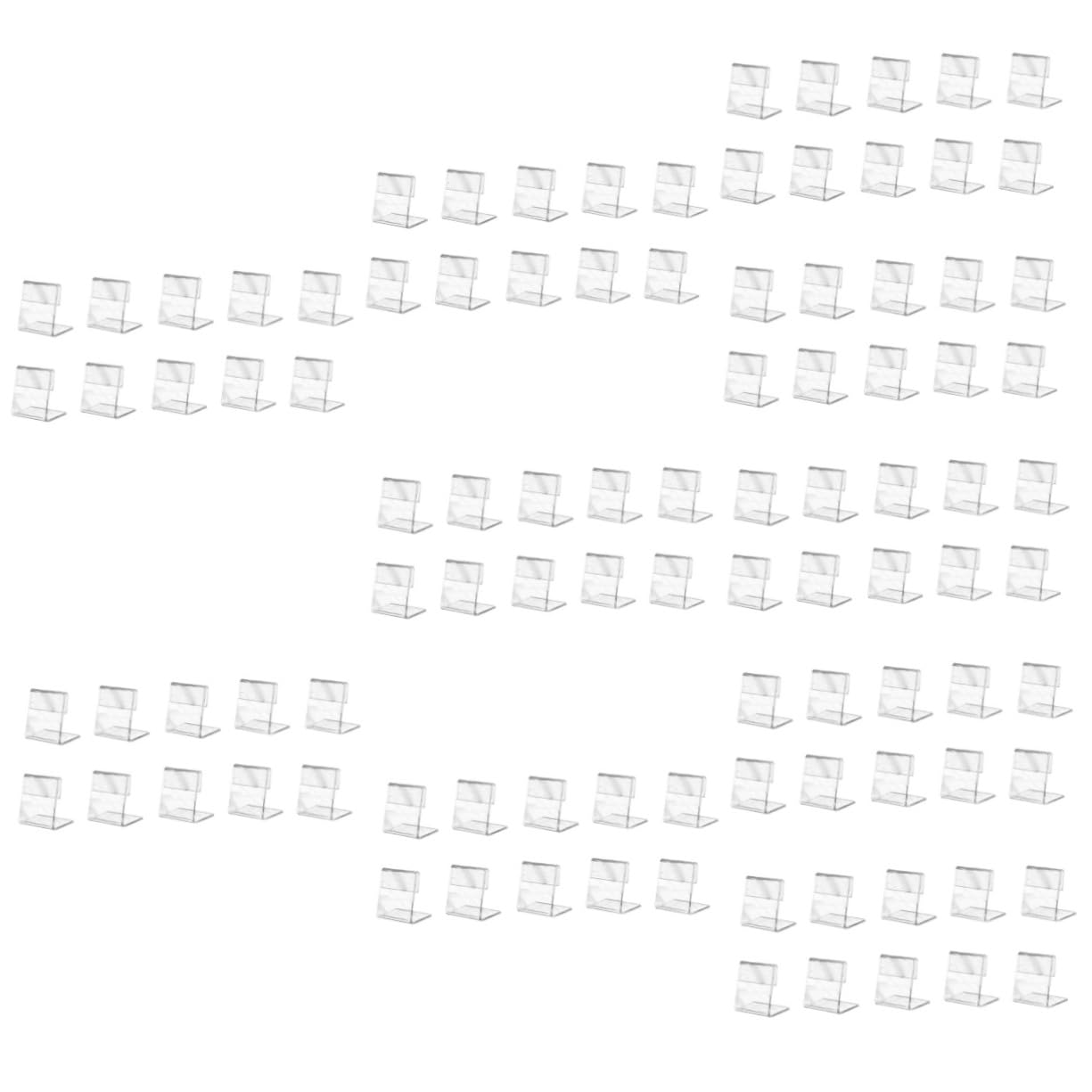 200piezas Soporte De Carteles Acrílico Para Mesa Pack Para Mostrar Información Supermercados y Tiendas