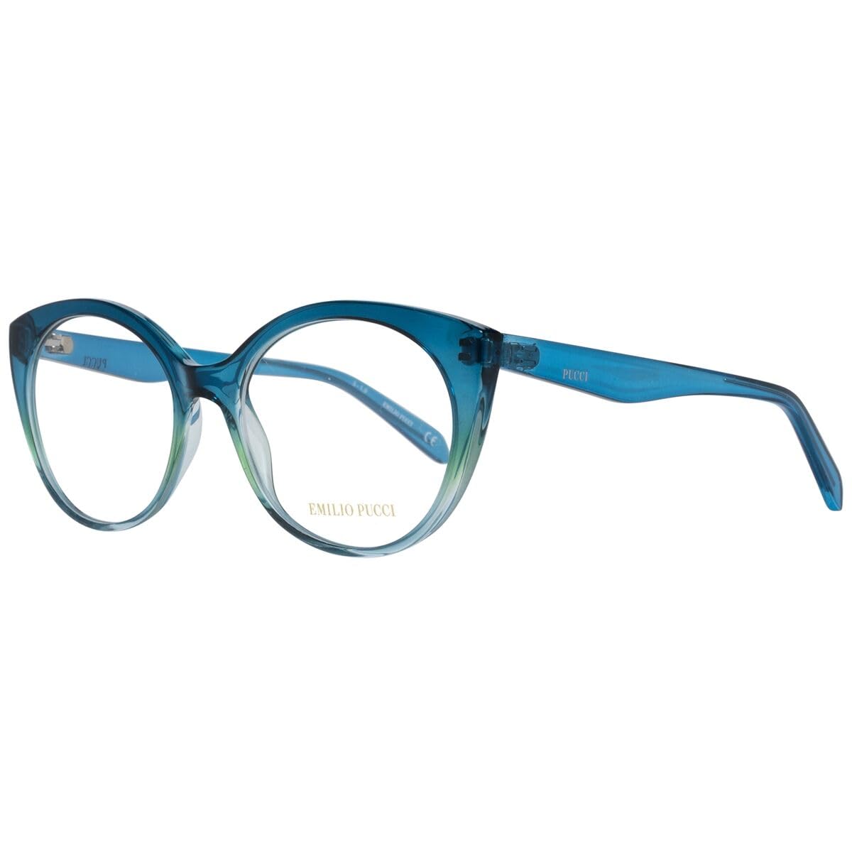 Marcos de lentes Emilio Pucci EP5134 de pasta azul talla 54 para mujer