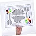 Tofficu Security Camera Lens Calibration Card Focus Alignment Tool Color Test Chart for CCTV Monitoring Lens Testing Tool for Indoor and Outdoor Use