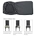 Fuloon 4 Pack Super Fit Stretch Removable Washable Short Dining Chair Protector Cover Seat Slipcover for Hotel, Dining Room, Ceremony, Banquet Wedding Party