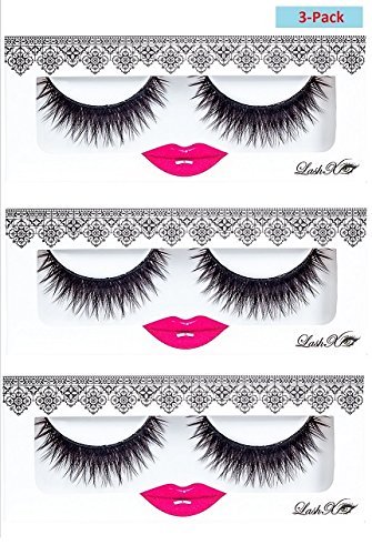 LashXO_Misty -3 Pk_ Premium Quality False Eyelashes Thick Full lashes Compare to brand Make Up eyelashes