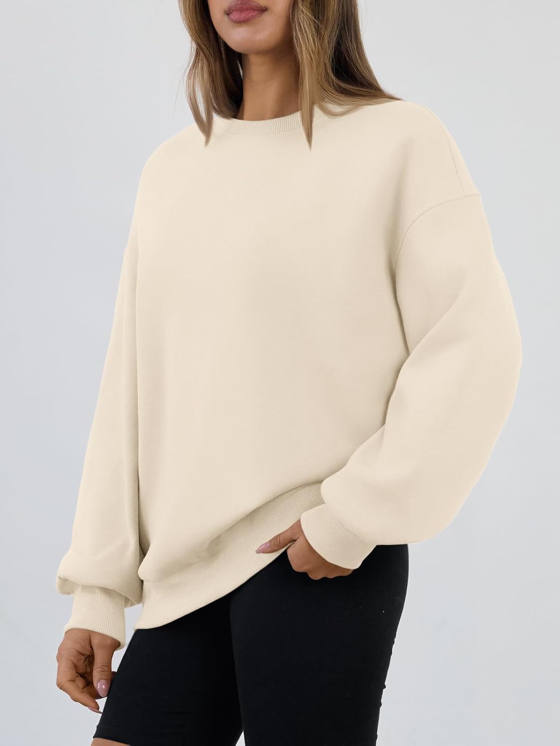 Trendy Queen Sweatshirts for Women Hoodies Oversized Crewneck Tops Sweaters Comfy Fall Winter Outfits Clothes 2026 Fashion - Image 3