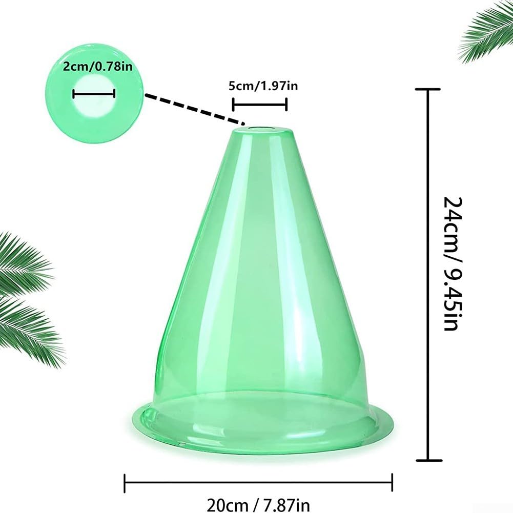 Lot de 12 cloches transparentes pour protection contre le gel, dômes de jardin réutilisables en plastique 20 x 20 x 24 cm