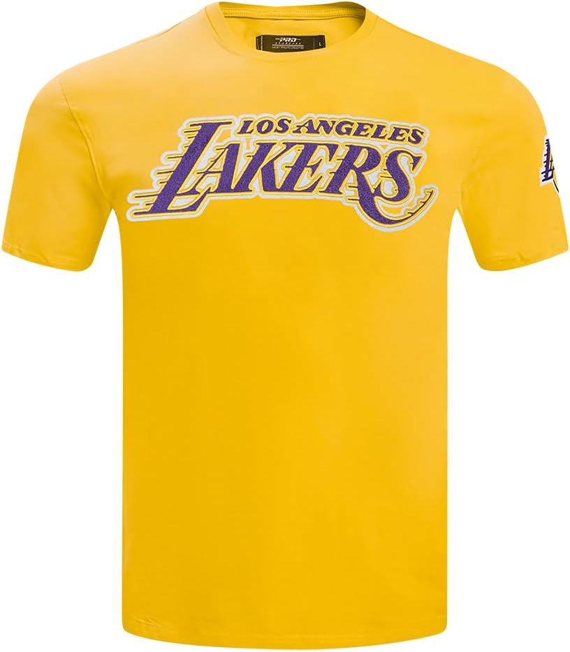 Pro Standard Mens NBA Classic Chenille Cotton Short Sleeve Tee