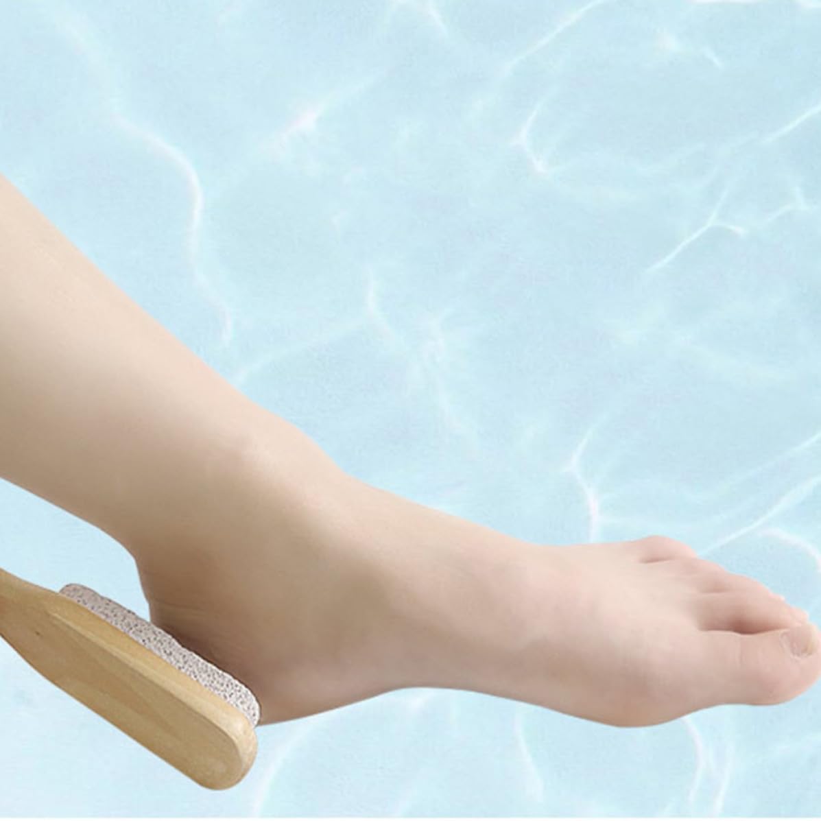 2pcs Pumice Brush for Nails with Handy Handle White Nail Cleaner and Pedicure Treatment Effective Cleaning Dust Removal