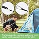 TAIHOBO 37 Stück Planenclips Camping Clip, Zeltplane Befestigungsclips, Heavy Duty Tarp Klemme Heckzelt Clips, 12 Spanngummi mit Kugel und 12 Karabiner Clips für Campingzelte Bootsabdeckung Vordächer