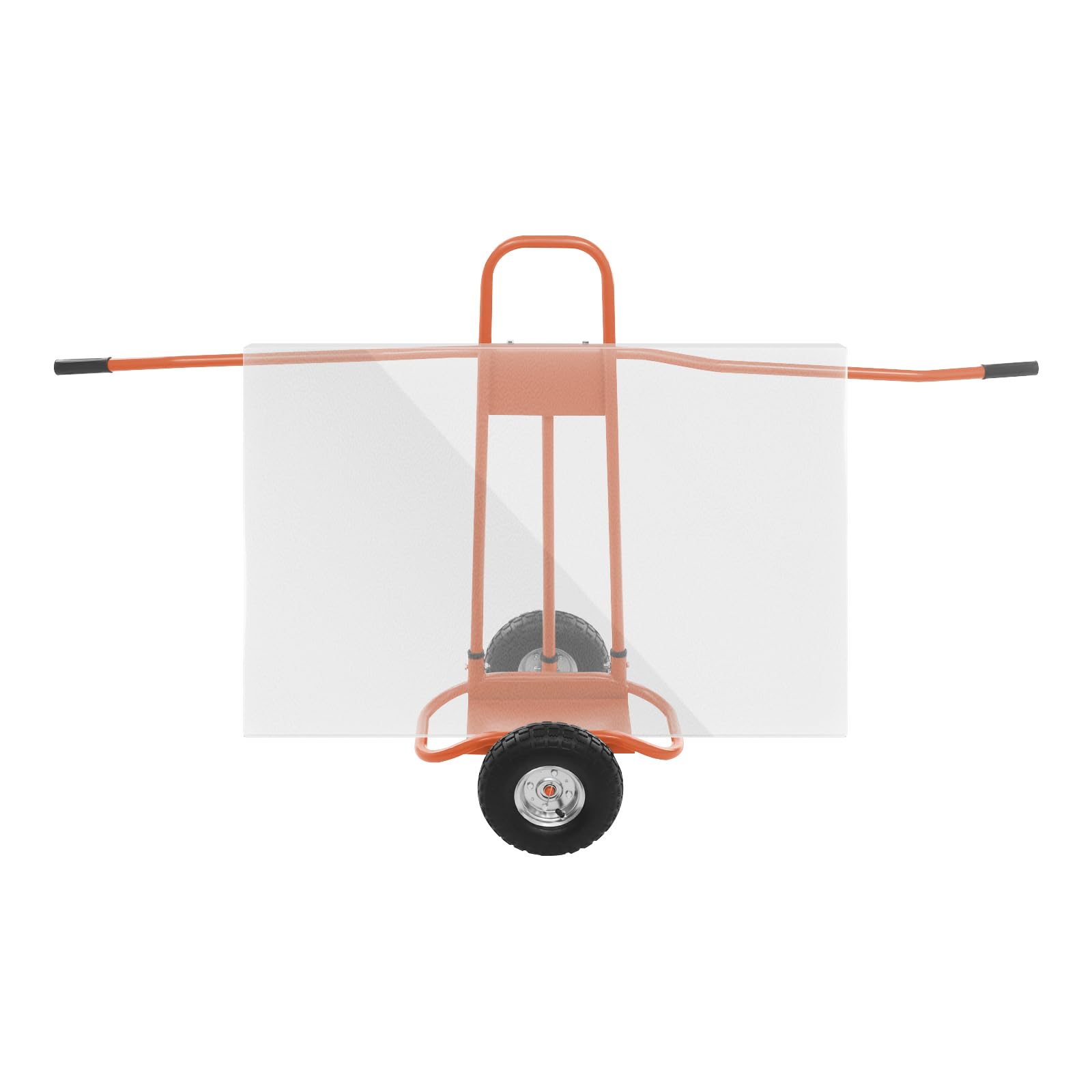 Transportwagen für Platten 120 * 85Cm 220Kg ZuverläSsige Konstruktion Plattenwagen Zum Transportieren GroßEr Platten rutschfeste RäDer Platten-Transportwagen für Haushalten, LagerhäUsern (Orange)