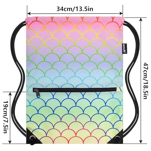 Image of HOLYLUCK Drawstring Backpack Bag Sport Gym Sackpack