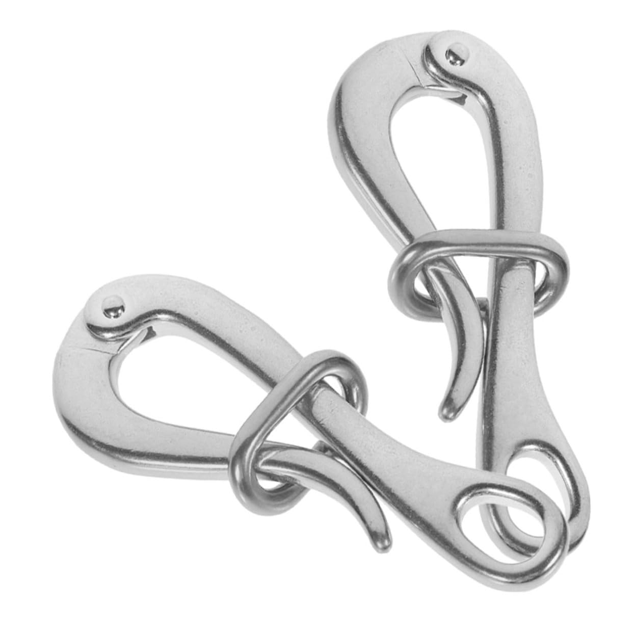 Yardwe Stainless Steel Boat Hooks 2 Pack Heavy Duty Life Hook for Sailing Boats