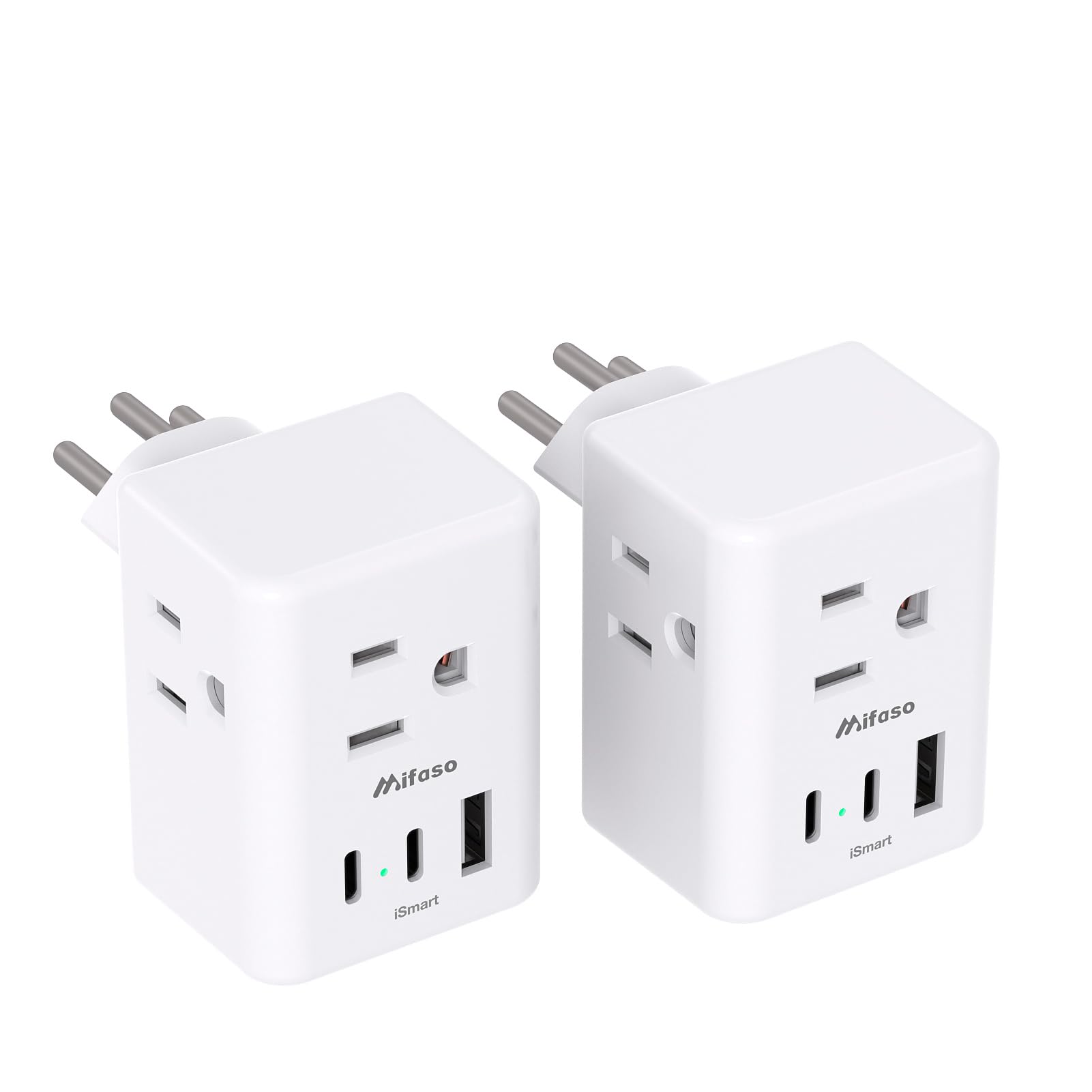Mifaso 2-Pack Switzerland Adapter