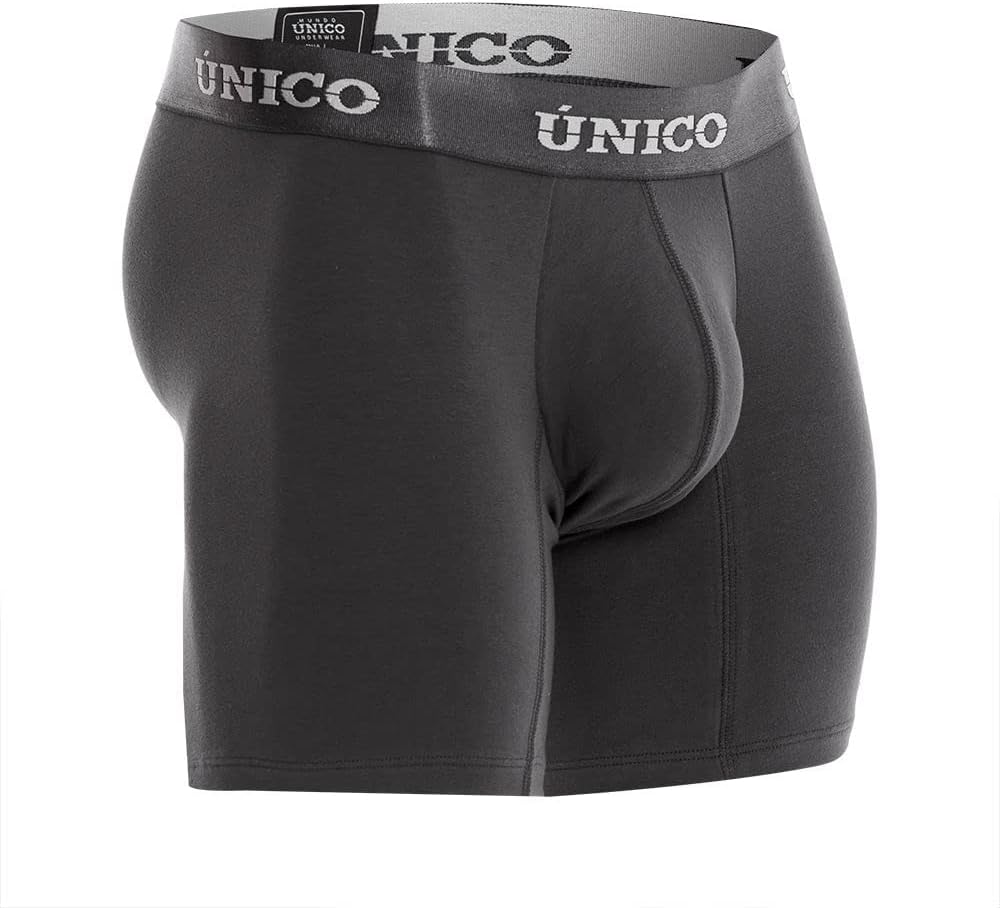 Mundo Unico Men Boxer Briefs | Cotton (US, Alpha, Large, Regular, Regular, Dark Grey) - Image 3
