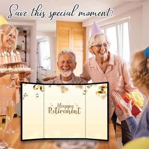 DYIRBIIY Retirement Signature Guest Book-Happy Retirement Sign Board-Alternative for Men Women Retired-Congratulate Retirement Party Decoration-Creative Retire Gift Supplies for Coworkers-A03