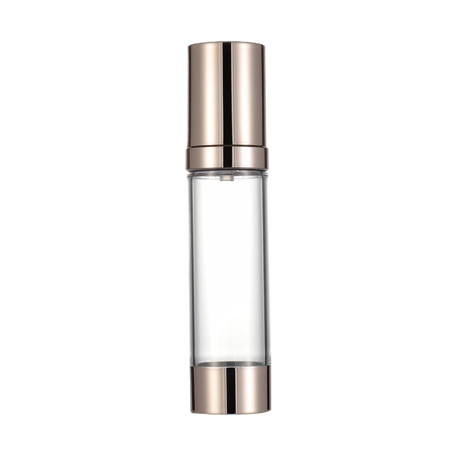 SKPVPOKOYL Airless Pump Bottles Mini Portable Vacuum Cosmetic Travel Dispenser(Gold-50ML)