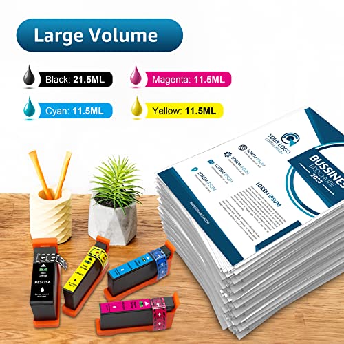 Transpex 53425 Compatible Ink Cartridge Replacement For Primera 53422 53423 53424 53425 Used For Primera Lx900 Printers (4 Pack) #TOP3