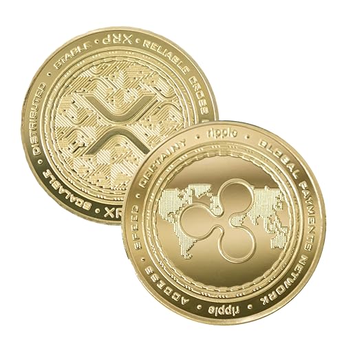 Gold-Plated XRP Ripple Collector Coin with Clear Case Crypto-Themed Memorabilia for Collectors and Enthusiasts or Display Item - Image 5