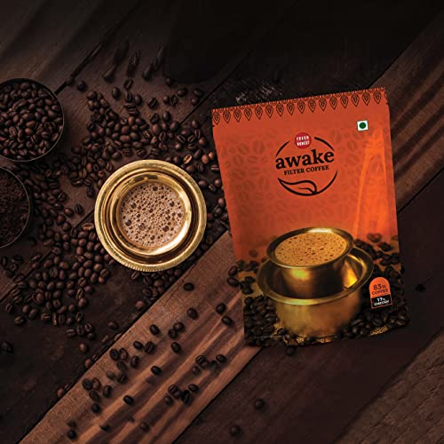 Image of FRESH & HONEST Awake Filter Coffee Powder | Blend of Coffee 83% Chicory 17%| South Indian Filter Coffee | 200g Pack (Pack of 3)