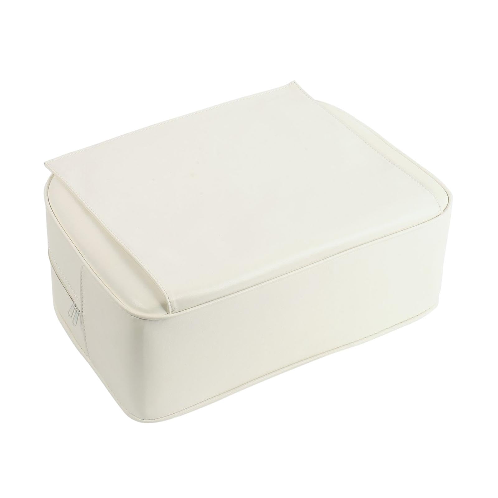 Barber Siège Rehausseur Coussin Enfant Salon Coiffure Spa Équipement Salon Matériel Coiffure PU Cuir Fonction Confortable Facile Nettoyage Adapté, blanc