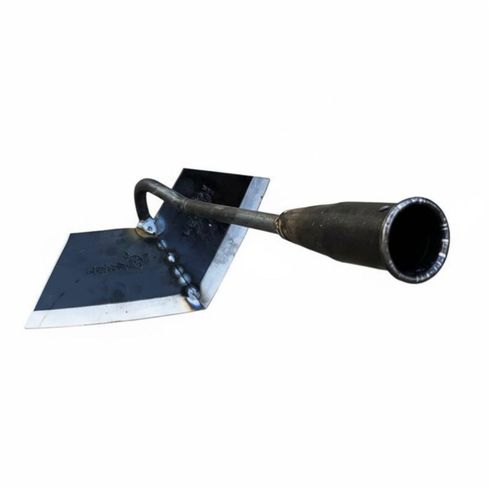 Houe de Jardinage Acier Outil Désherbage Ameublissement Creusement Tête Creuse Résistance Ergonomique Forgée Idéale pour Entretien Potager Travail Agricole Soin Plantation Familiale, Noir