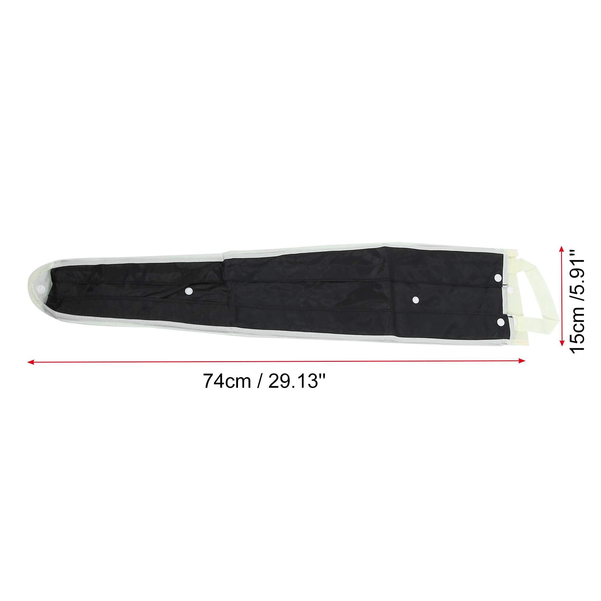 X AUTOHAUX Car Back Seat Umbrella Storage Holder Hanging Waterproof Bag Black, Black, Beige, 29.13''x5.91'' - Image 4