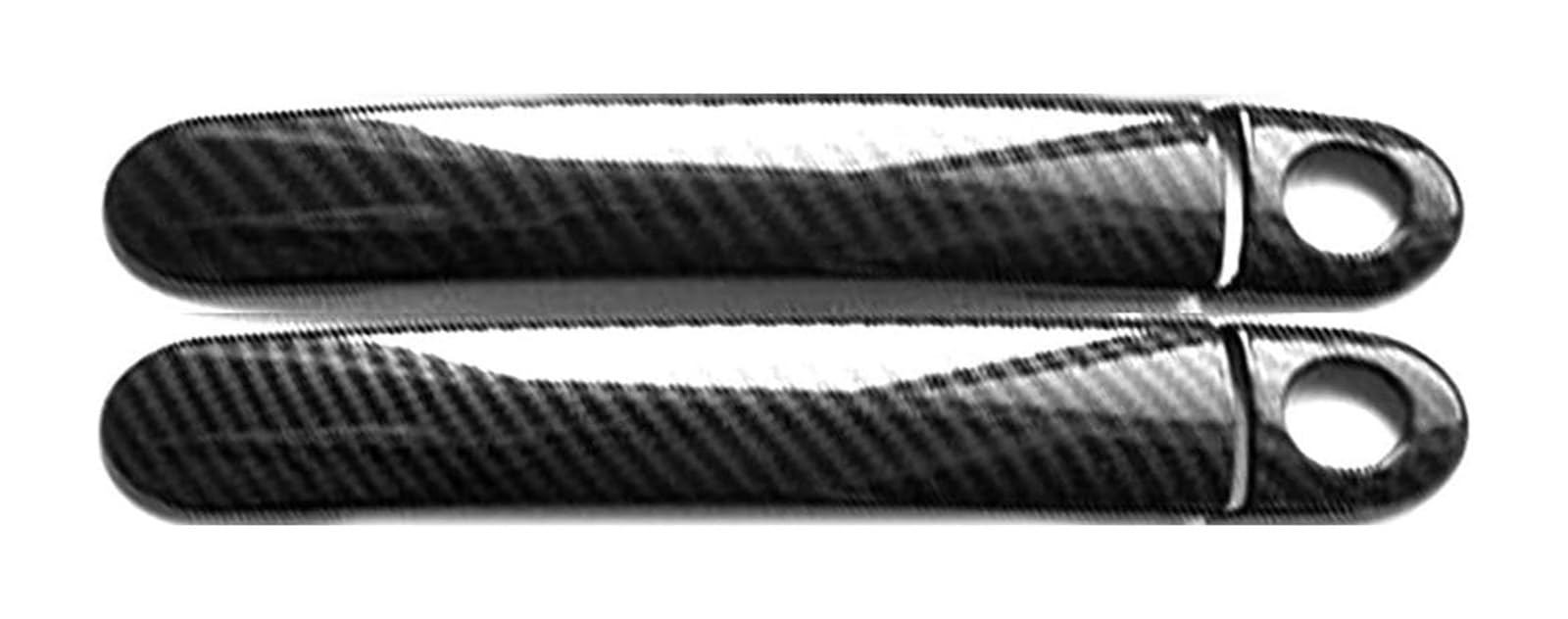 Ysbvblrmrv 2 Doors Carbon Fiber Pattern Car Outside Door Handle Cap For Skoda For Rapid Dual Hole Door Handle Anti-Scratch Protective Cover Modification Kit 2012-2018(2 Doors Carbon Fiber Pattern)