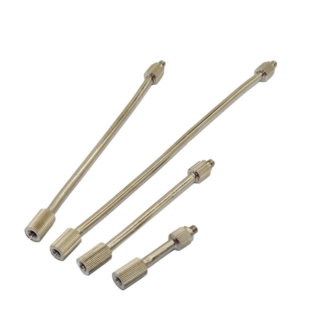 Szybkozłącze wtykowe przyłącze do rury wodnej fitti 3/16 "Elastyczny uchwyt dysz miedzi 5 cm / 10 cm / 14.5 cm / 19 cm Dysza mgła Elastyczna rozszerzenie Bar Narzędzia Garden Mist System Narzędzia 30