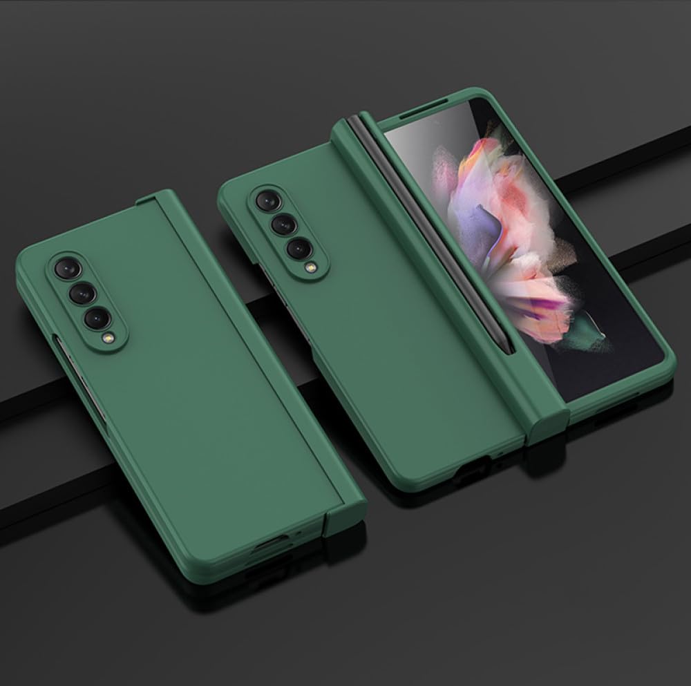 Coque Samsung Z Fold 4 protégeant la charnière et l'écran des chutes, Vert