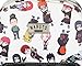 Naruto Shippuden Allover Chibi Character Faux Leather Mini Backpack Tote Bag