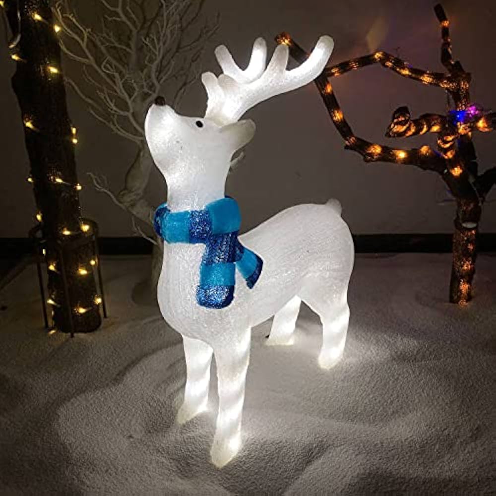 Amazon.co.jp: 見上げるトナカイ 大・小 イルミネーション クリスマス