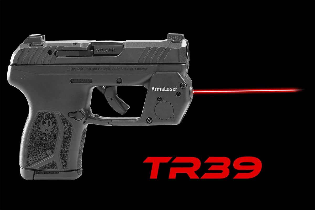 ArmaLaser TR39 Designed to fit Ruger LCP MAX Super Bright Red Laser Sight with GripTouch Activation [Does NOT FIT LCP 1, 2, or MAX 9]