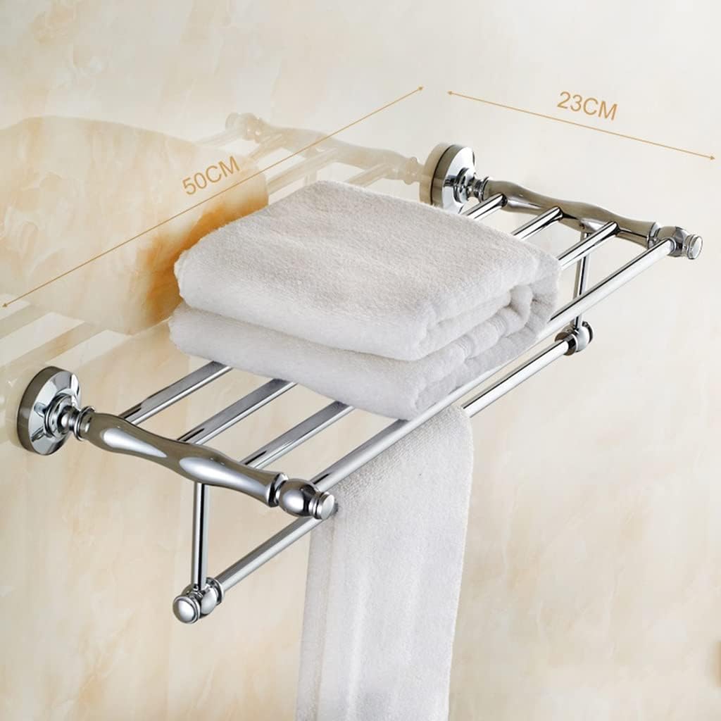 Exquisite Bathroom Shelves Towel Rack All Copper Bath Towel Holder, Toilet Hanger, Bathroom Hardware Pendant, Bathroom Wall Mount Shelf