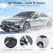 DMJN [2025 Upgraded Windshield Cover for Ice and Snow [Full Coverage Winter Protection]-Heavy Duty Car Snow Cover, Against Snow, Ice, Frost and Water, Suitable for Cars, SUVs, and Trucks-Large