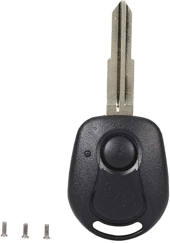 Carcasa para llave remota, 2 botones, color negro, funda para llave remota, para Ssangyong, Actyon, Kyron, Rexton, Ssangyong, Ssangyong