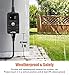 Plusmart Outdoor Digital Timer, Waterproof Light Sensor Timer for Electrical Outlets, Dusk to Dawn, 3 Pack,6 Inch Extension Cord,1/2HP